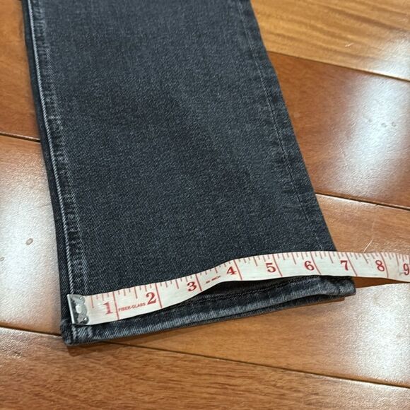 NWT MOTHER Women's Pixie Mid Rise Dazzler Ankle Up in Smoke Jeans size 33 - Picture 14 of 15